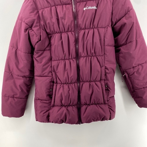Columbia Jacket Girls Youth Size Large 14/16 Winter Puffer Rose Burgundy Outdoor - Picture 3 of 14